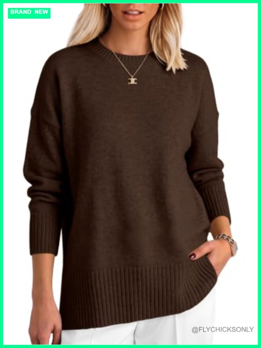Oversized Batwing Sweater Women Loose Fit Pullover Fall Winter